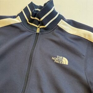 The North Face Men's Varsity‎ Jacket Blue Striped Full-Zip Size S
